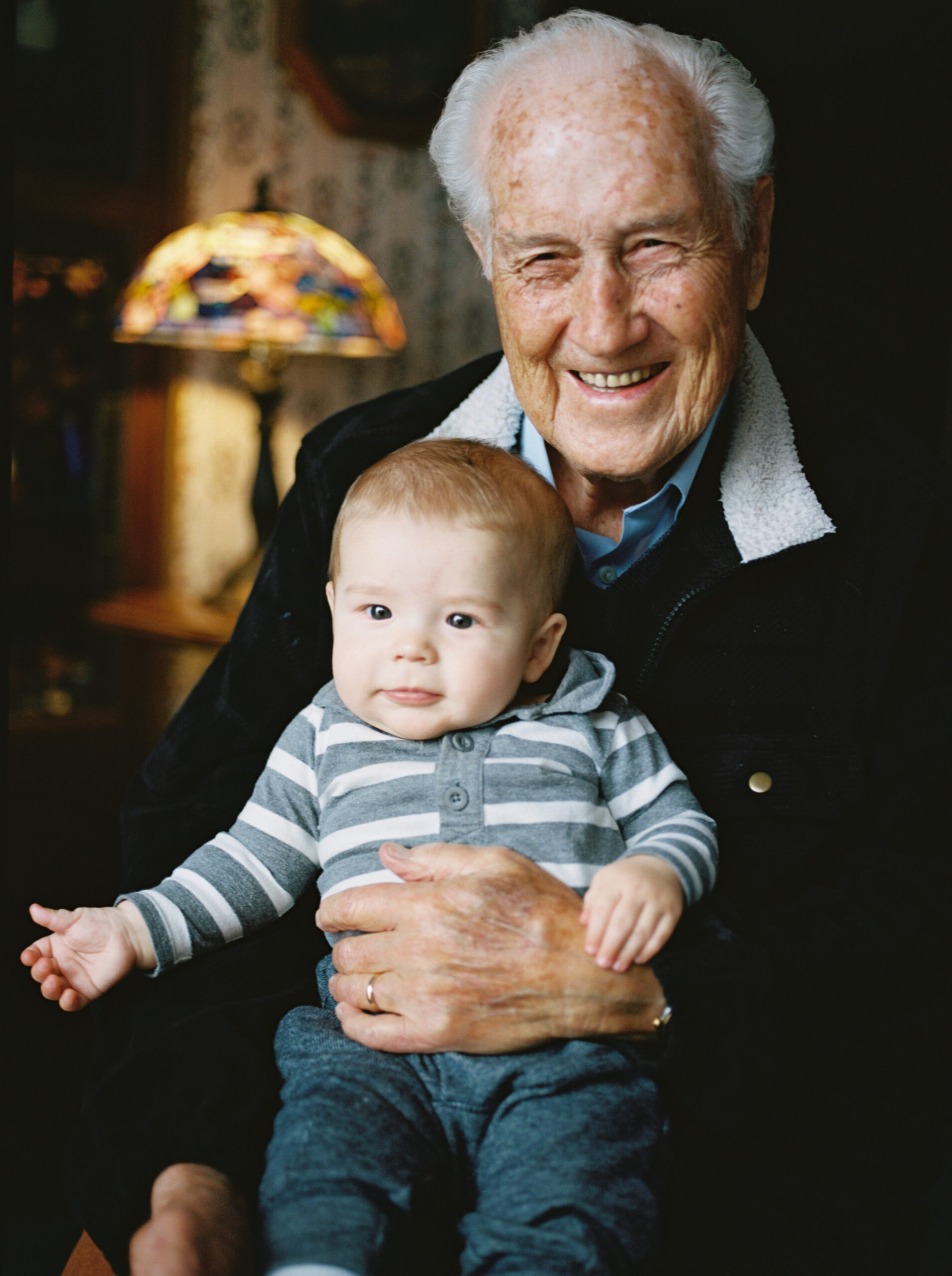 Our son Hudson George and his great-grandfather George