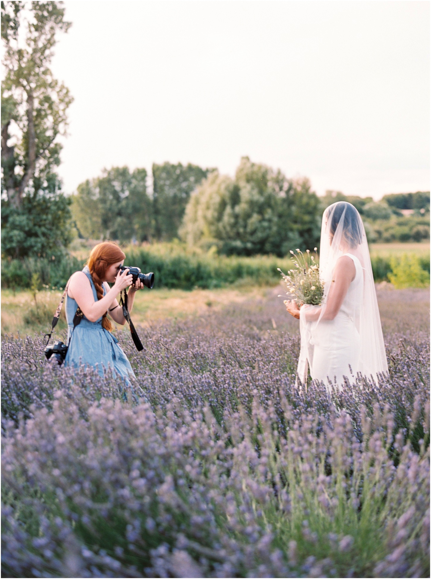 Everyone looked beautiful photographing in Provence! Cathleen Jia sent some beautiful wedding dresses and veils!