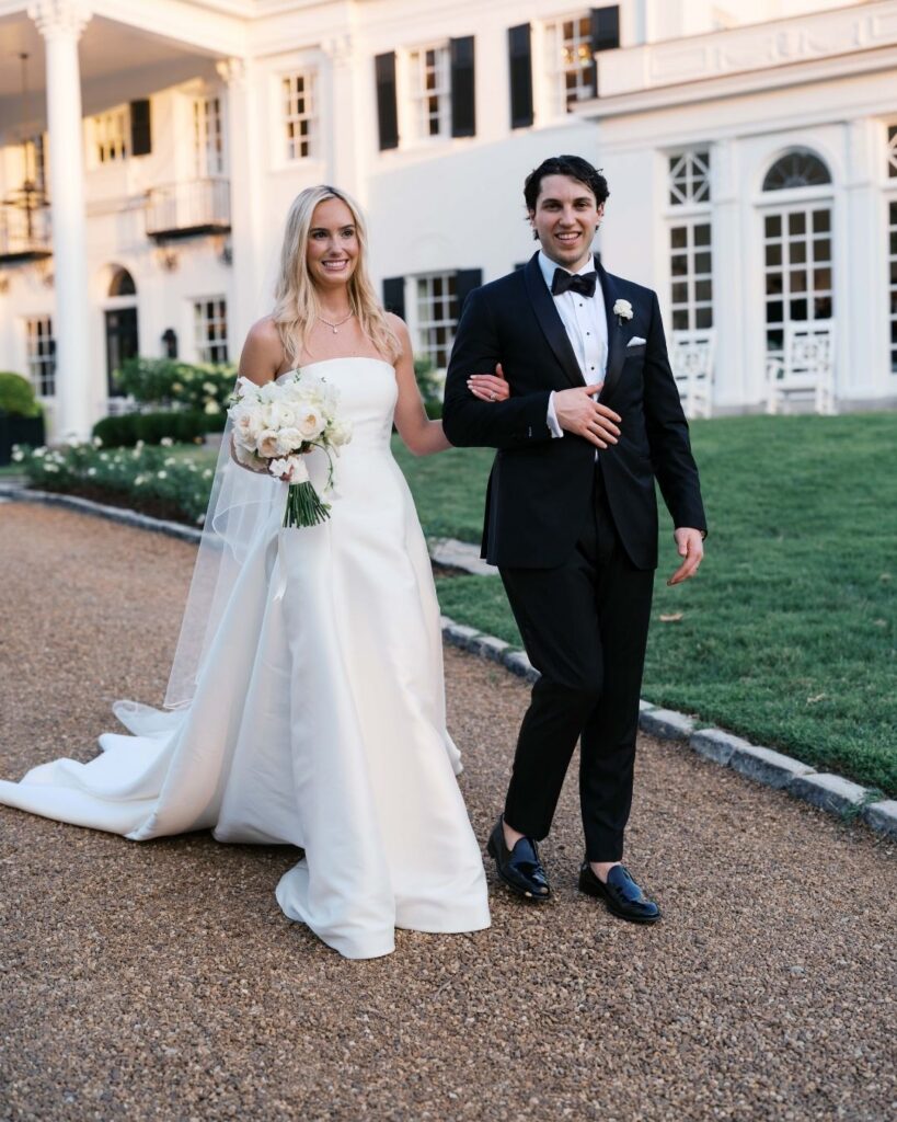 At home custom tented wedding in Nashville, TN Belle Meade with Sarah Blair Events, Knestrick by Design, and Kristin Sweeting Photography