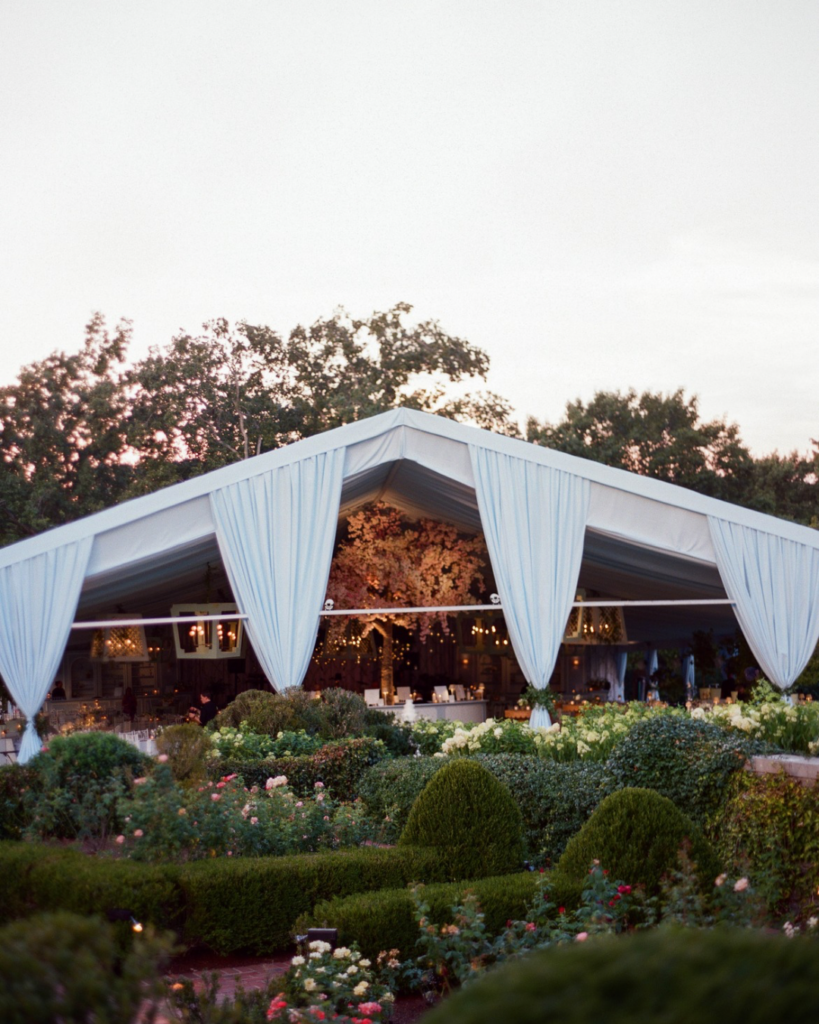 At home custom tented wedding in Nashville, TN Belle Meade with Sarah Blair Events, Knestrick by Design, and Kristin Sweeting Photography