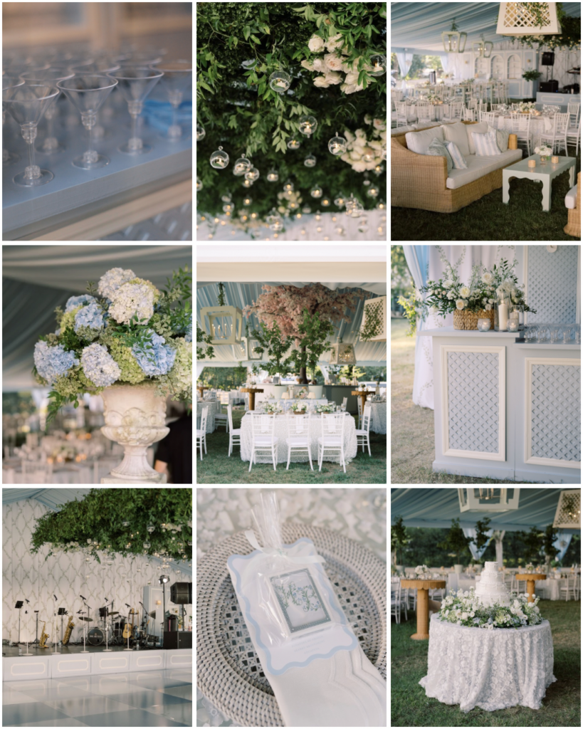 At home custom tented wedding in Nashville, TN Belle Meade with Sarah Blair Events, Knestrick by Design, and Kristin Sweeting Photography